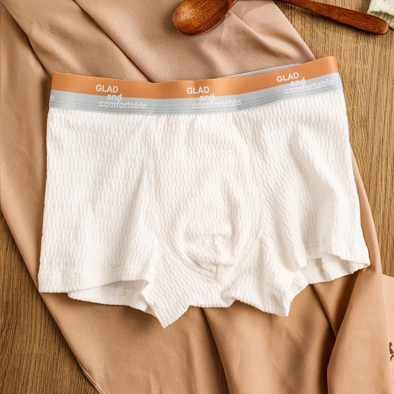 

1/4 шт. молодежные мужские хлопковые боксеры мужские трусы мужские боксеры удобные 3XL белый