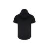 Under Armour Project Rock American Vintage Letter Print Hooded Short Sleeve T-Shirt Men Tops Black 1383227-001