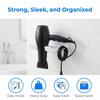 Wall Mount Hair Dryer Holder Carbon Steel Blow Dryer Rack Hair Dryer Rack  Washroom
