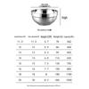 Yujia 304 Stainless Steel Double-Layer Insulated Bowls