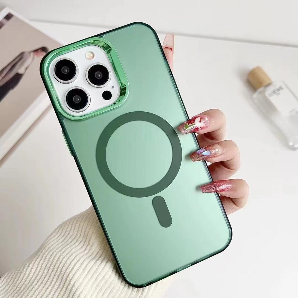 Color Silver Imd Suitable for Apple 15pro Mobile Phone Case IPhone 14 Advanced Sensor Electroplating Lens 13 Magnetic Suction Case