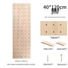 Solid Wood Pegboard Rack: Wall-Mounted & Desktop Storage Display for Entrance Hallway