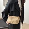 Vintage Fashion Versatile New Women Lady Bags Solid Color High-Grade Texture Simple Generous Temperament Crossbody Shoulder AVE