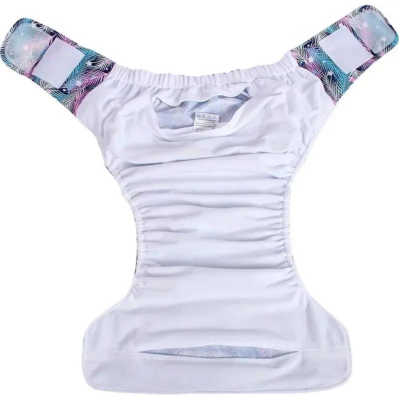 1 stk Gjenbrukbare Voksenbleier Stor Størrelse Vaskbar Stoffbleie for Pasienter Eldre Menn og Kvinner Inkontinensbukser