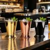 Cocktail Glass Stainless Steel Julep Cups 400ml Reusable Southern-style Wine Glass Elegant Metal Drinkware for Home Bar