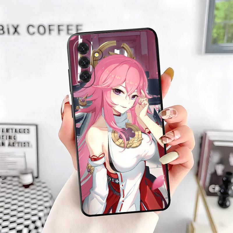 Genshin Impact Yae Miko Soft Phone Case for Samsung A17 A37 A57 A16 A26 A36 A56 A15 A25 A35 A55 A14 A24 A34 A54 A13 A23 A33 A53