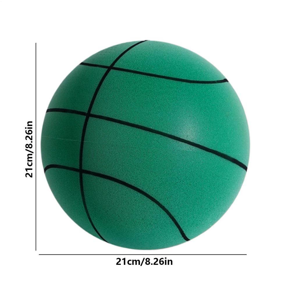 SilentBasketball With Net Bag Dribbling Indoor Airless Foam Basketball Quiet Dribbling Indoor Training Silent Ball Quiet Bounce
