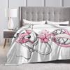 Funny Cartoon D-Diddls Knitted Blankets Coral Fleece Plush Diddl Warm Throw Blankets for Bedroom Sofa Bed Rug