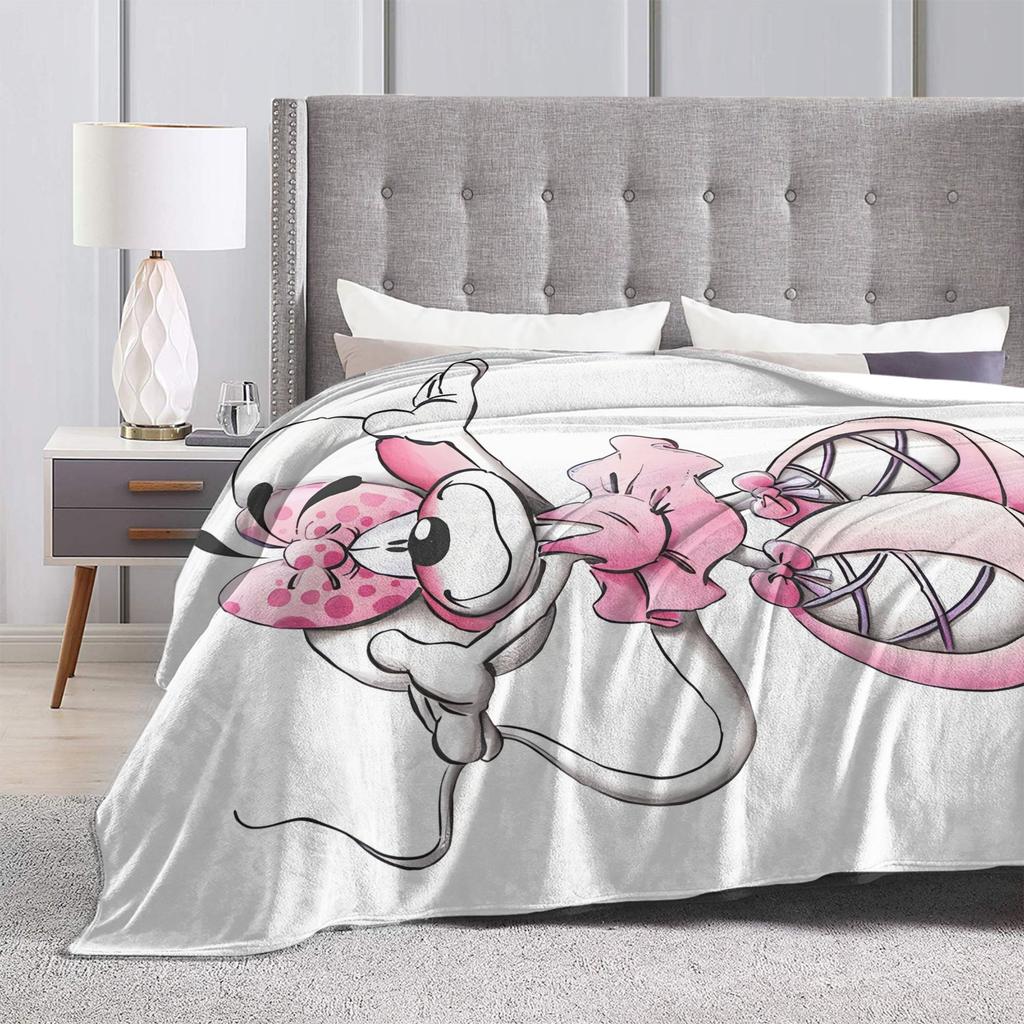 Funny Cartoon D-Diddls Knitted Blankets Coral Fleece Plush Diddl Warm Throw Blankets for Bedroom Sofa Bed Rug