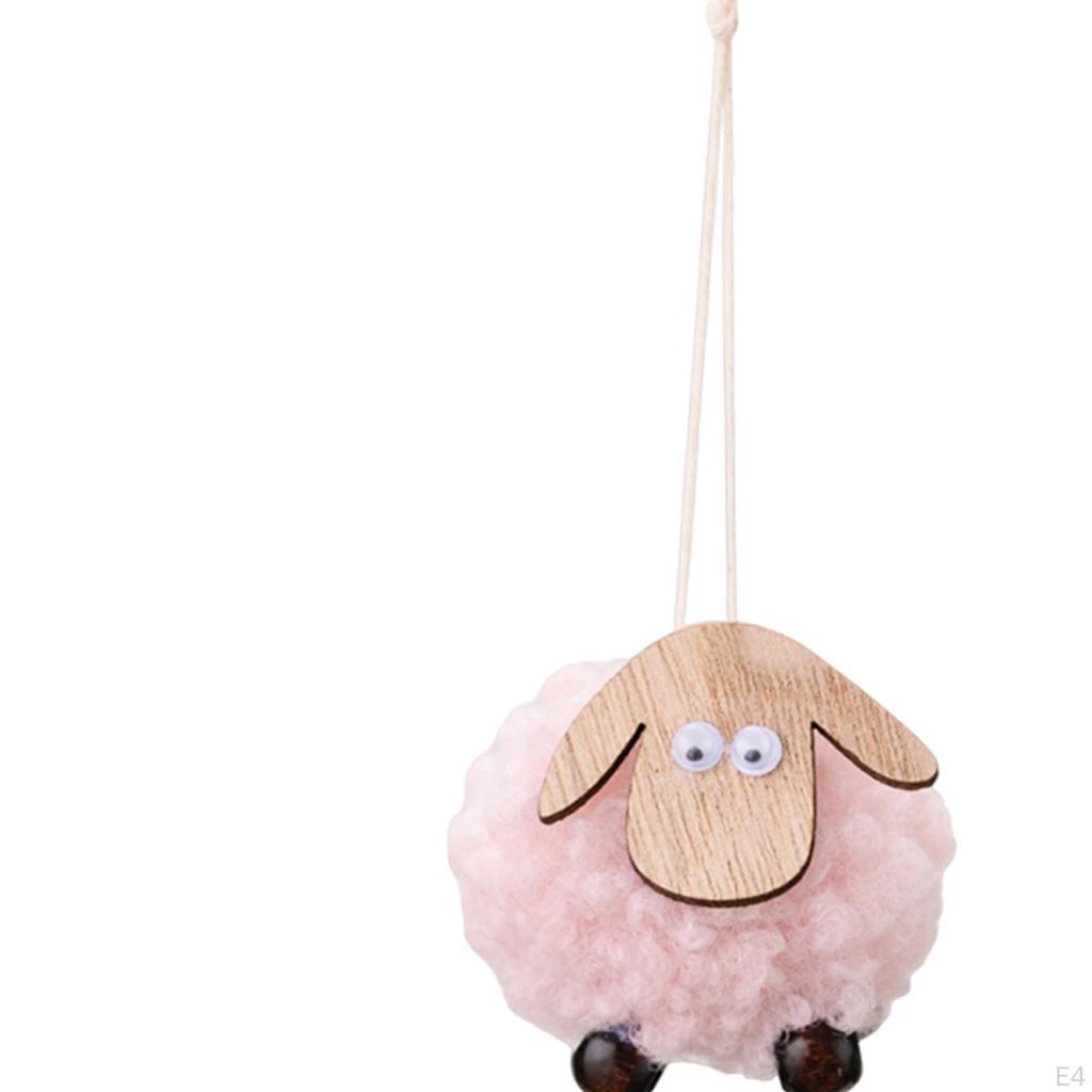 Weihnachts-Lamm Ornament Dekoration Liebliches Wollschaf zum Aufhängen für Zuhause Feiertag