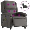 VidaXL Fauteuil de Massage Inclinable Électrique, Chaise de Relaxation avec Dossier et Repose-pied Réglables, Siège de Salon 3204261