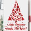 Christmas Decorations Holiday Party Decoration Window Stickers Pvc Static Stickers Window Decorations