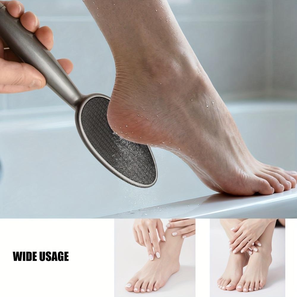 Glass Foot File Callus Remover Feet with Handle Heel Scraper Cracked Skin Pedicure Foot Buffer Callus Remover Tool Soft Feet