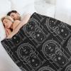 Doors Of Durin (Light) Throw Blanket Cozy Home Blanket Gift for Christmas Holiday