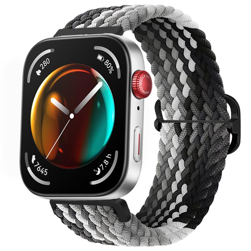 Gevlochten Nylon Lusband voor Huawei Watch Fit 4/3 Verstelbare Elasticiteit Armband Polsband Huawei Watch Fit 4/4 Pro Accessoires