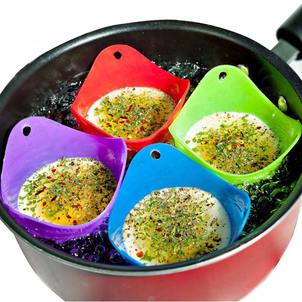 Strumento per cuocere e cuocere a vapore le uova in silicone