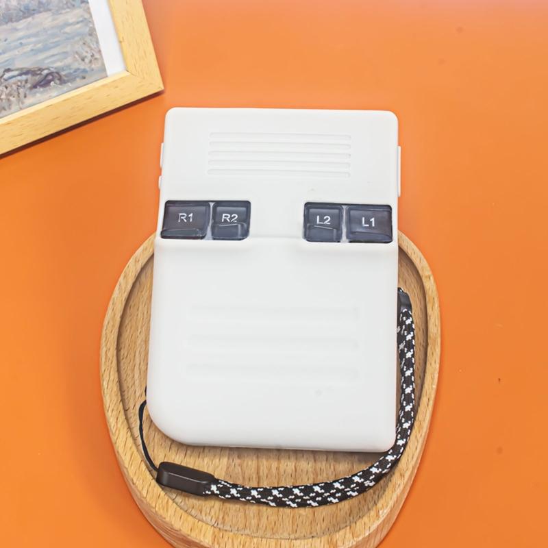 Console Case Silicone Cover Waterproof Soft Case Flexible Skin with Lanyard for RG35XX Plus Gamepad Protector Housing