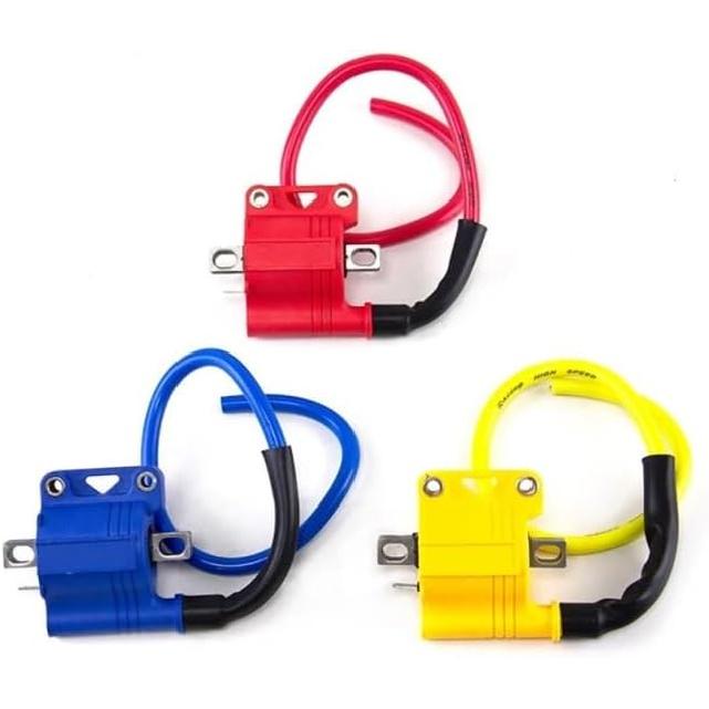 Universal Ignition Coil Fit For NIBBI Motorcycle Dirt Bike ATV Scooter 2T 4T Engine System Moped Off-road Kymco Racing(Red)