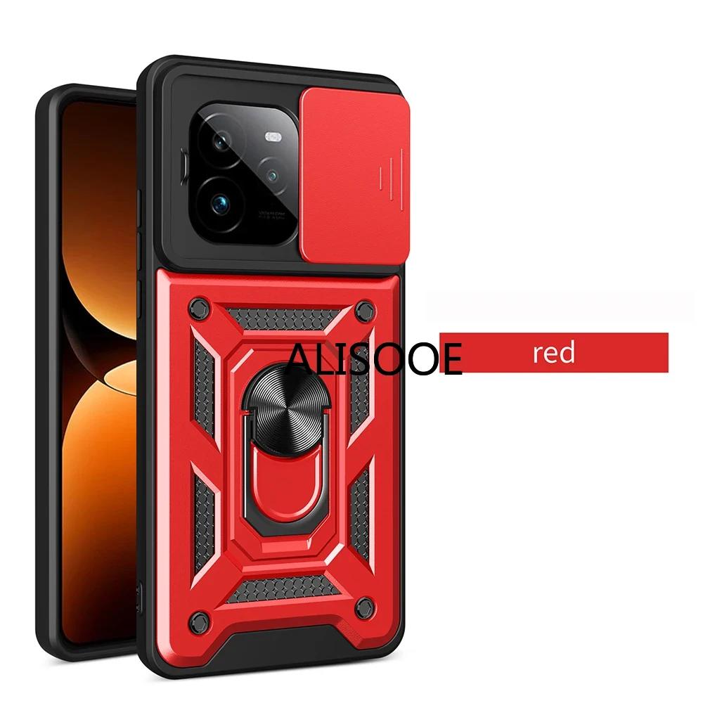 For Realme GT 7 Pro / GT 7 Case Slide Camera Armor Capa Ring Stand Protection Back Cover for Realme GT7 Pro Shockproof Funda