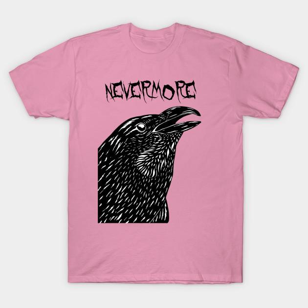 T Shirt Women Nevermore Harajuku Print Kawaii Tshirt Summer Short Sleeve Female T-Shirt Top Tee