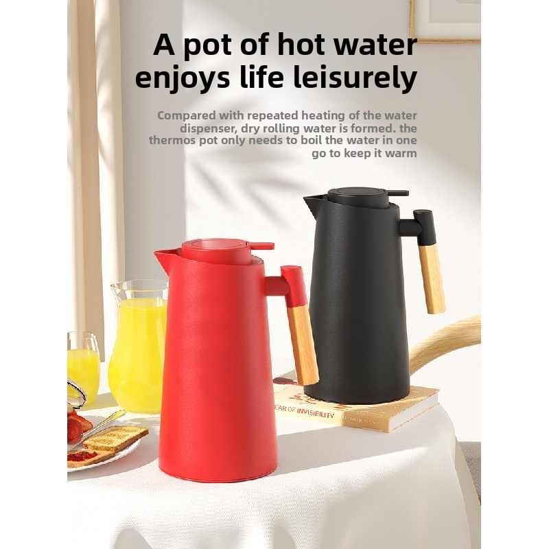 Large Capacity Insulated Water Bottle With Glass Inner For Home Use And Hot Beverage Storage