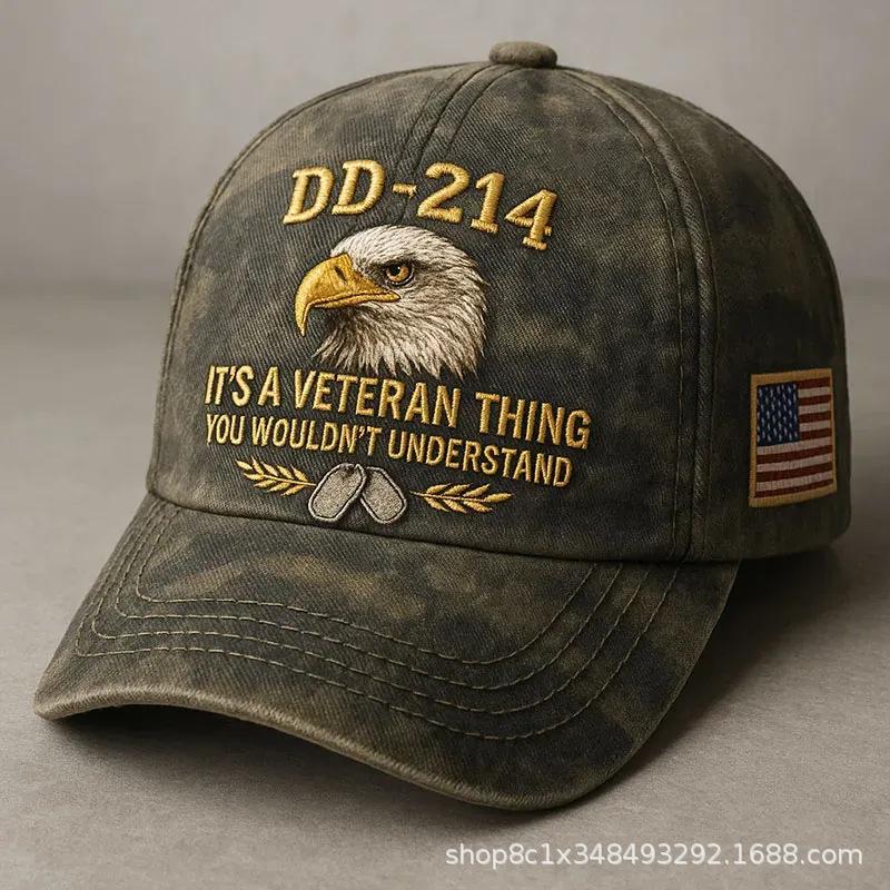New Embroidery DD-Bald Eagle American Anniversary Baseball Cap Independence Day Anniversary