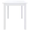 Maison Exclusive - Table à manger Blanc 114x71x75 cm Bois d'hévéa massif