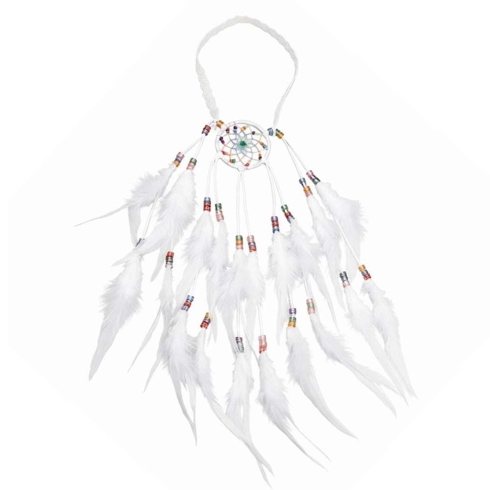 Iconic Dreamcatcher Net Boho Tassel Headpiece  Summer Music Festivals белый