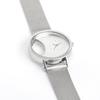 Klon Skeleton and Simple Replacement KLON CIRCLE WINDOW EAST 38mm Watch, Clear, Men's Women's, Strap, -SILVER MESH-
