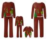 Christmas Prints Family Matching Long Sleeve Tops+Pants Set Family Matching Sets