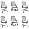 VidaXL 7-piece Garden Dining Set Anthracite Metal Mesh 3211822