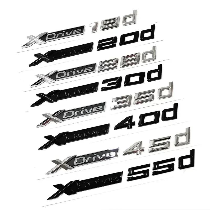 3D New Xdrive 20d 30d 35d 40d 50d 20i 25i 30i Car Fender Emblem Trunk Badge Sticker For BMW X1 X3 X4 X5 X6 X7 Logo Accessories FD8