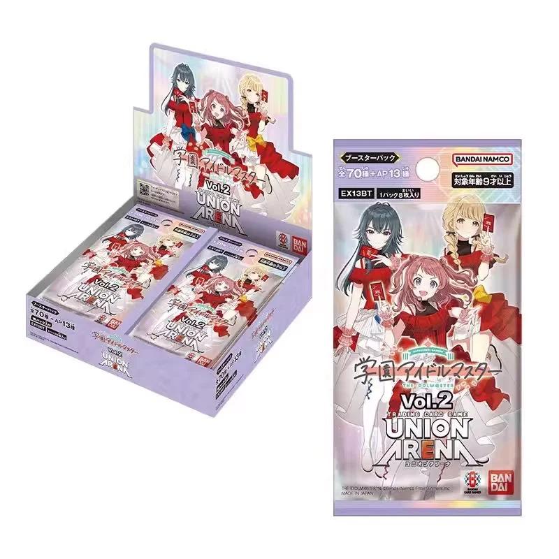 Genuine Union Arena TCG Booster Box EX13BT Gakuen Idolmaster Vol.2 Trading Card Game Japanese  Namco Gift Toys
