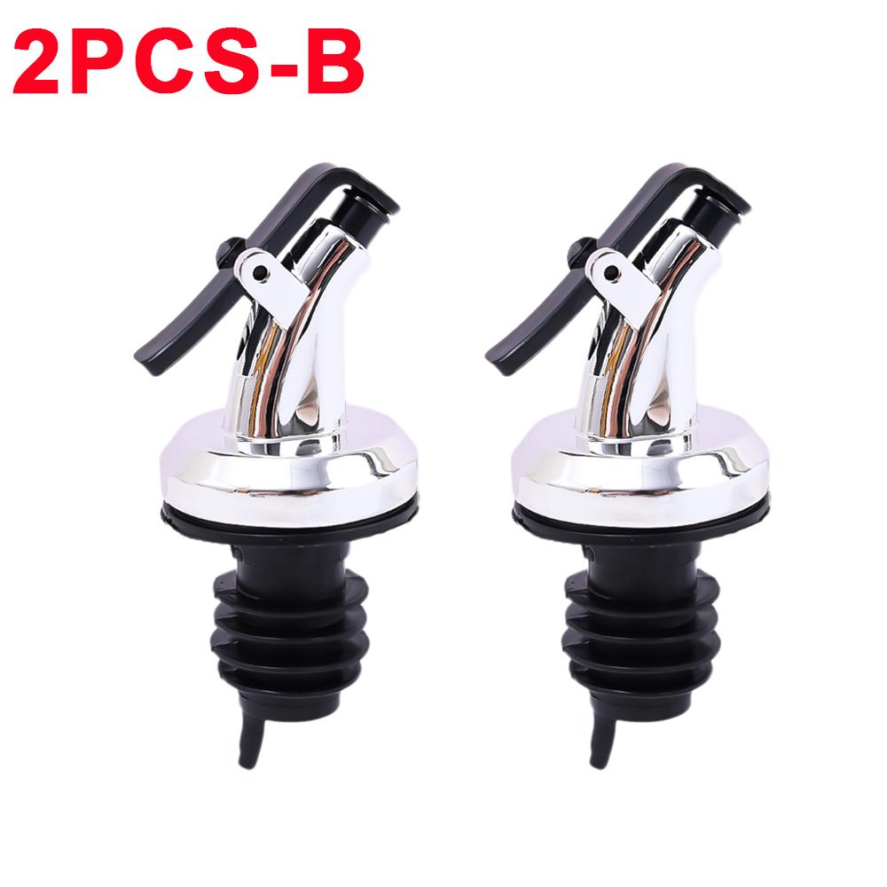 3/1PCS Oil Bottle Stopper Dispenser Rubber Lock Sealing Leak-proof Pourer Sauce Liquor Nozzle Sprayer Dispenser Kitchen Gadgets