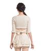 Poeoling Blossom Back-Ribbon Top (Ivory)