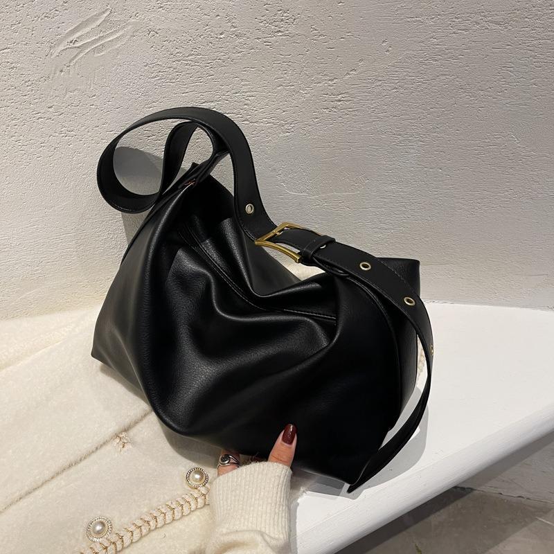 Large-capacity bag women's new simple niche commuting versatile casual messenger tote women's bag