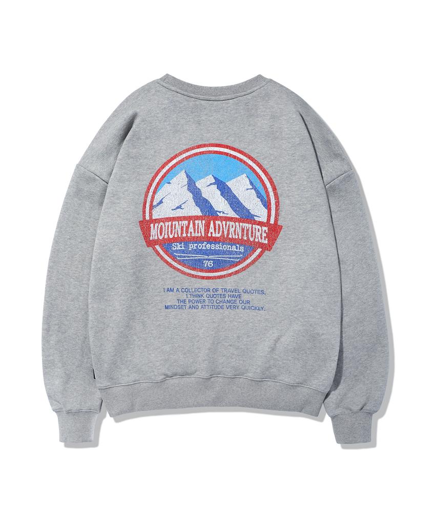 Peullukeu Snow Mountain Adventure Sweatshirt Gray Fmt3079