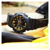 Casio series head-on series 200 meters waterproof quartz movement resin strap Japanese and Korean watch men's watch black dial GA-110BY-1A