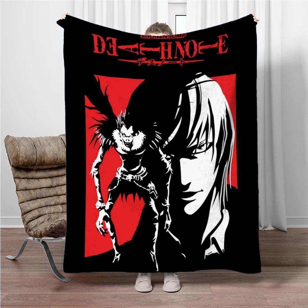 Japanese Anime Blanket DEATH-NOTE Children Warm Soft Blankets for Sofa Bed Cover Blanket Suitable for Birthday Souvenir Gifts
