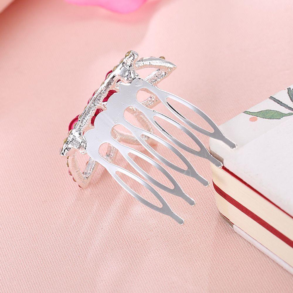Rose Flower Girls Fashion Hair Accesories For Girls Kids Gift Hair Jewelry Crown Hairpin Hair Comb