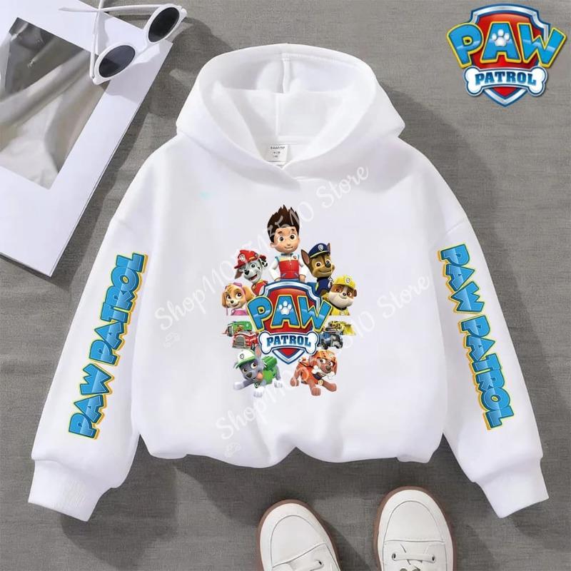 Paw Patrol Clothing for Boy Girl Long Sleeve Hoodie Chase Skye Clothes Tee Comfortable Tops Cartoon Base Swsweatshirt Kids Gift