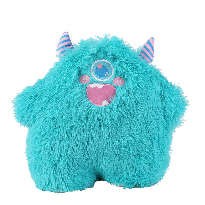 Little Monster Doll Plush Toy Cute Long Hair Big Eyes Monster Xiaohongshu Same Doll Throw Pillow