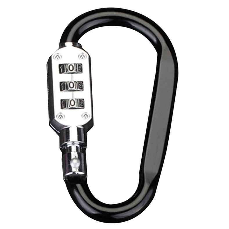 Outdoor Security Lock Buckle Backpack Password Lock Hanging Buckle Helmet Carabiner