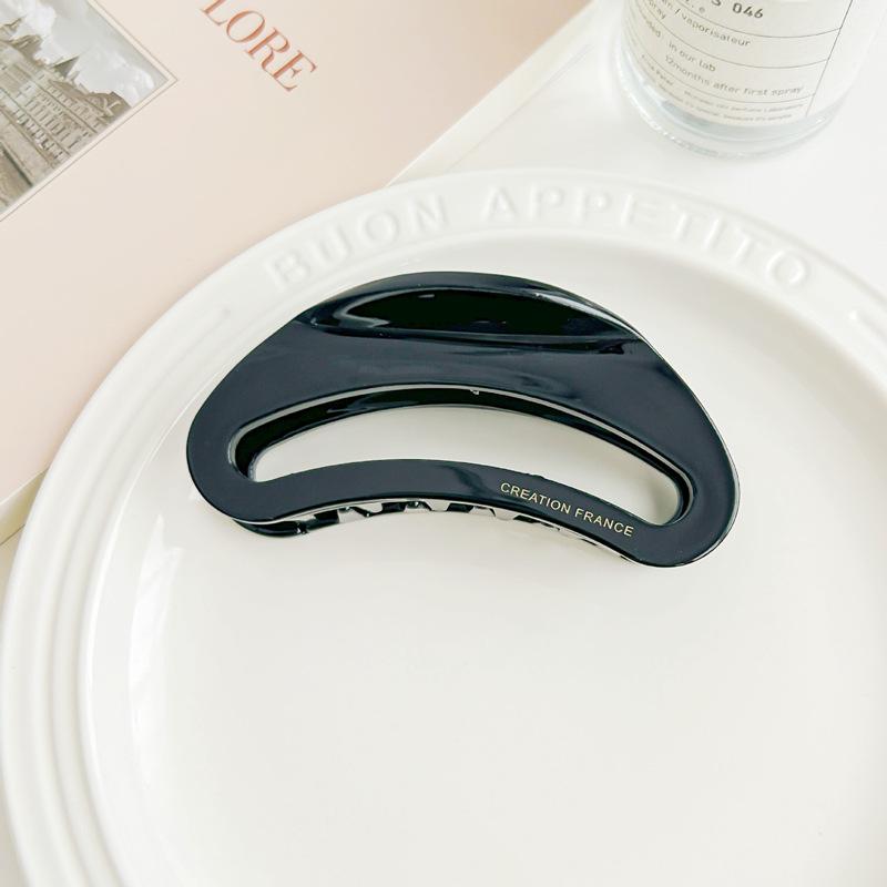 Oversized Hairpin Hollow Tortoiseshell Acetic Acid Grab Clip Retro Temperament Back Head Disc Hair Shark Clip