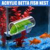 Betta Fish Acrylic Tube Tunnel Hollow Design Fish Tank Decorations For Better Observation Fish Improves Betta's Health