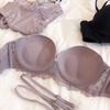 Set Sutien Push-Up Neted din Dantelă Franceză, Confortabil Respirabil cu Bretele Detașabile, Set Minimalist de Lenjerie Intimă pentru Femei