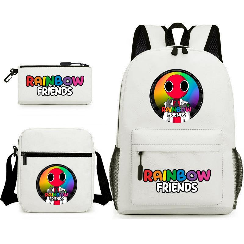 Rainbow Friends Gra Rainbow Friends Plecak Szkoła Podstawowa Torba Szkolna Gwiazda Zestaw Trzech Sztuk