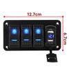 Chaoxinyizu Switch Panel, Waterproof Boat Switch, Car Boat, LED Voltmeter, Switch Panel, Switch Panel