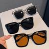 Big Frame Square Sunglasses Women Fashion Vintage Trending Sun Glasses Luxury Brand Designer Metal Chains Elegant Shades Uv400