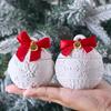 Jul Lättnad Snö Bär Ljusburk Silikonform DIY Rund Boll Förvaringslåda Formar Gips Harts Tillverkningskit Jul Hantverk Dekoration